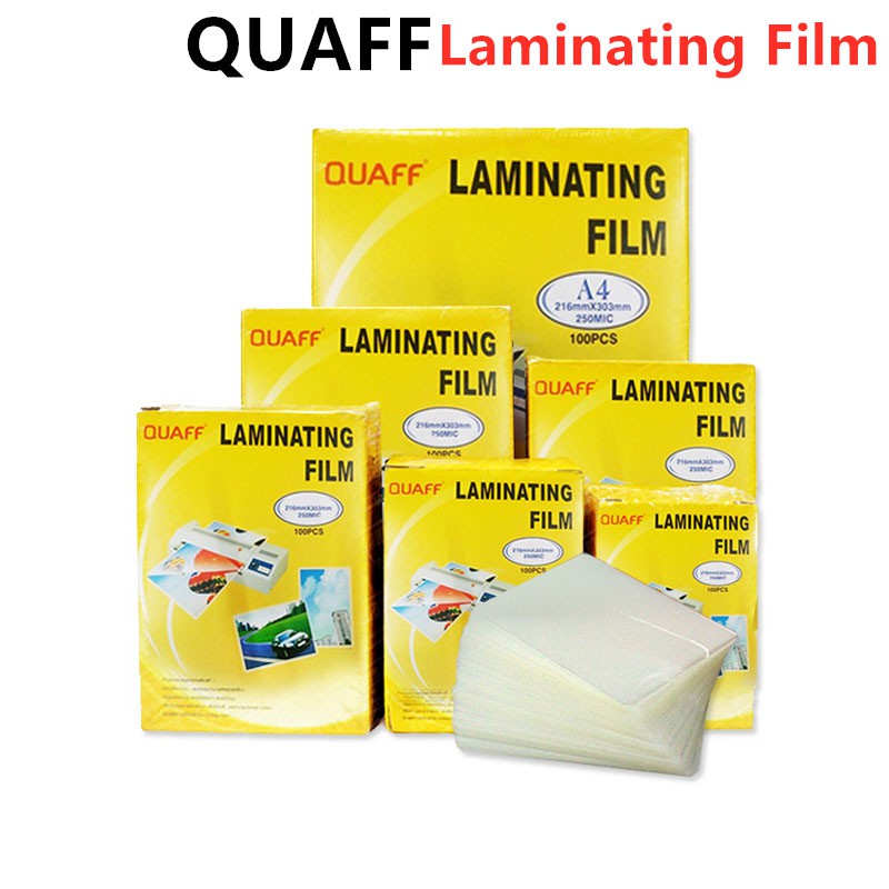 Laminating Film ID Size 70×100 125Mic / 250Mic 100Sheets Quaff Bradn