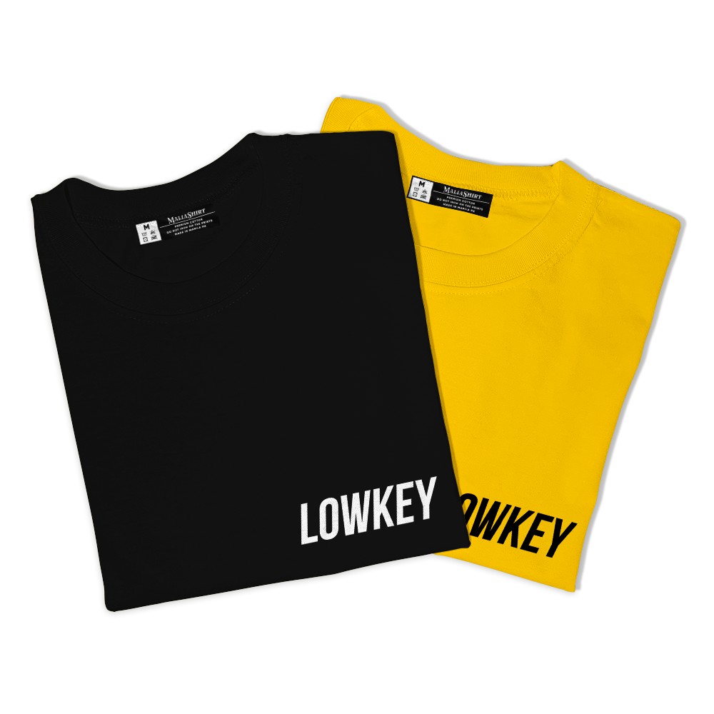 Lowkey Word Patch Minimal Statement Shirt Shopee Philippines