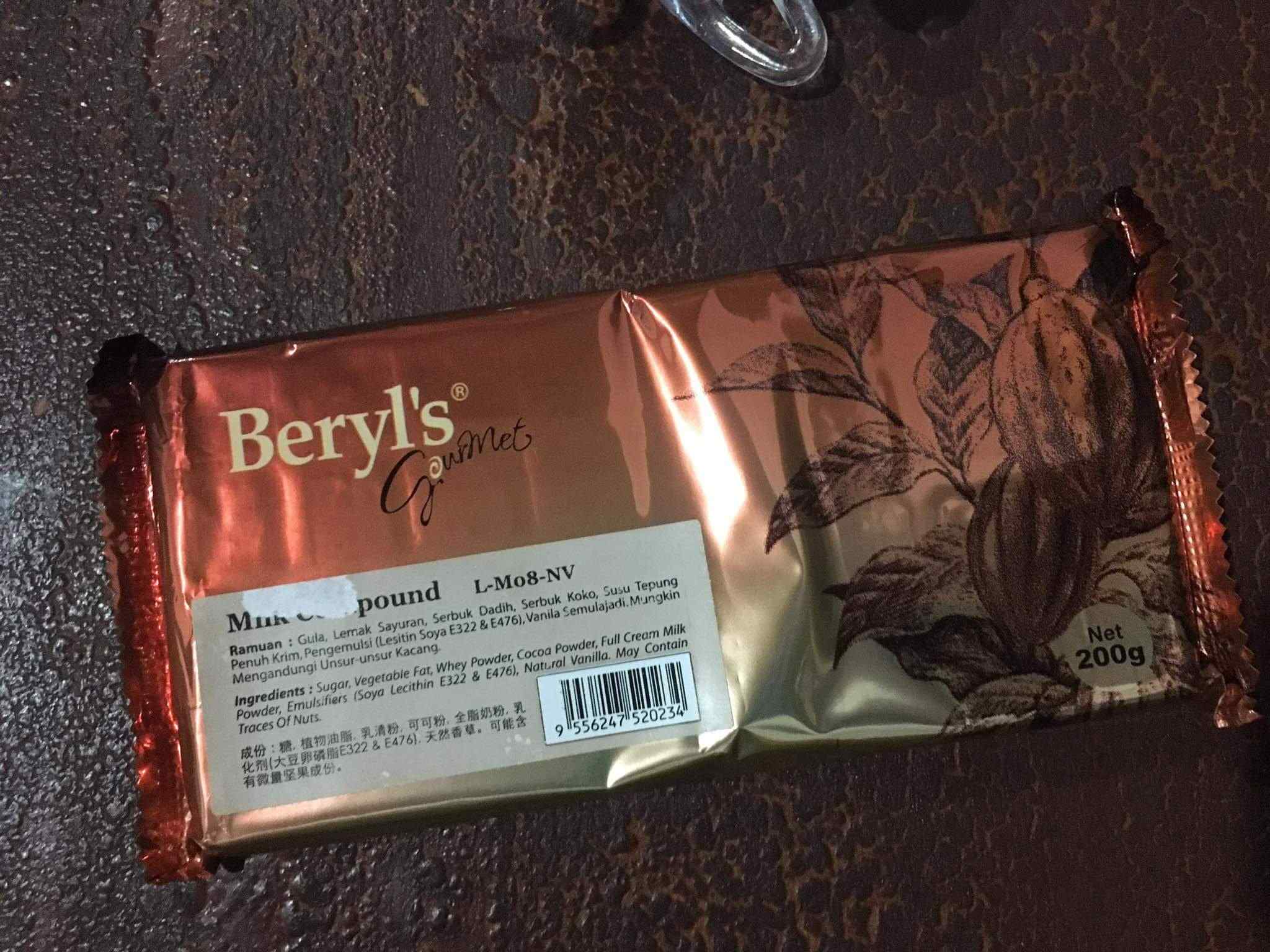Beryl's 8 Milk Chocolate Compound Bar 200g Shopee Philippines