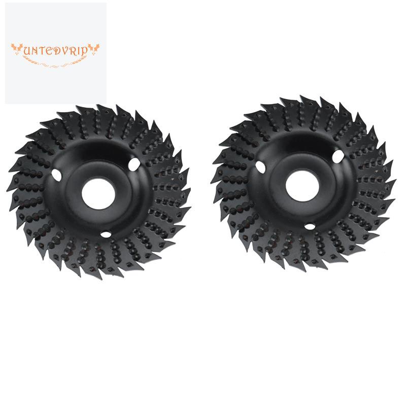 2Pcs Angle Grinder Grinding Disc Wood Grinding Wheel Abrasive Disc Woodworking Wood Shaping Disc Wood Grinding