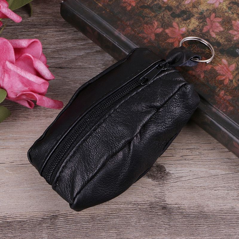 Women Girls Key Ring Wallet Pouch Coin Card Mini Purse Zipper Small ...