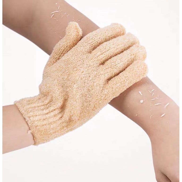 Shower Gloves Exfoliating Wash Bath Gloves kid Resistance (Random Color