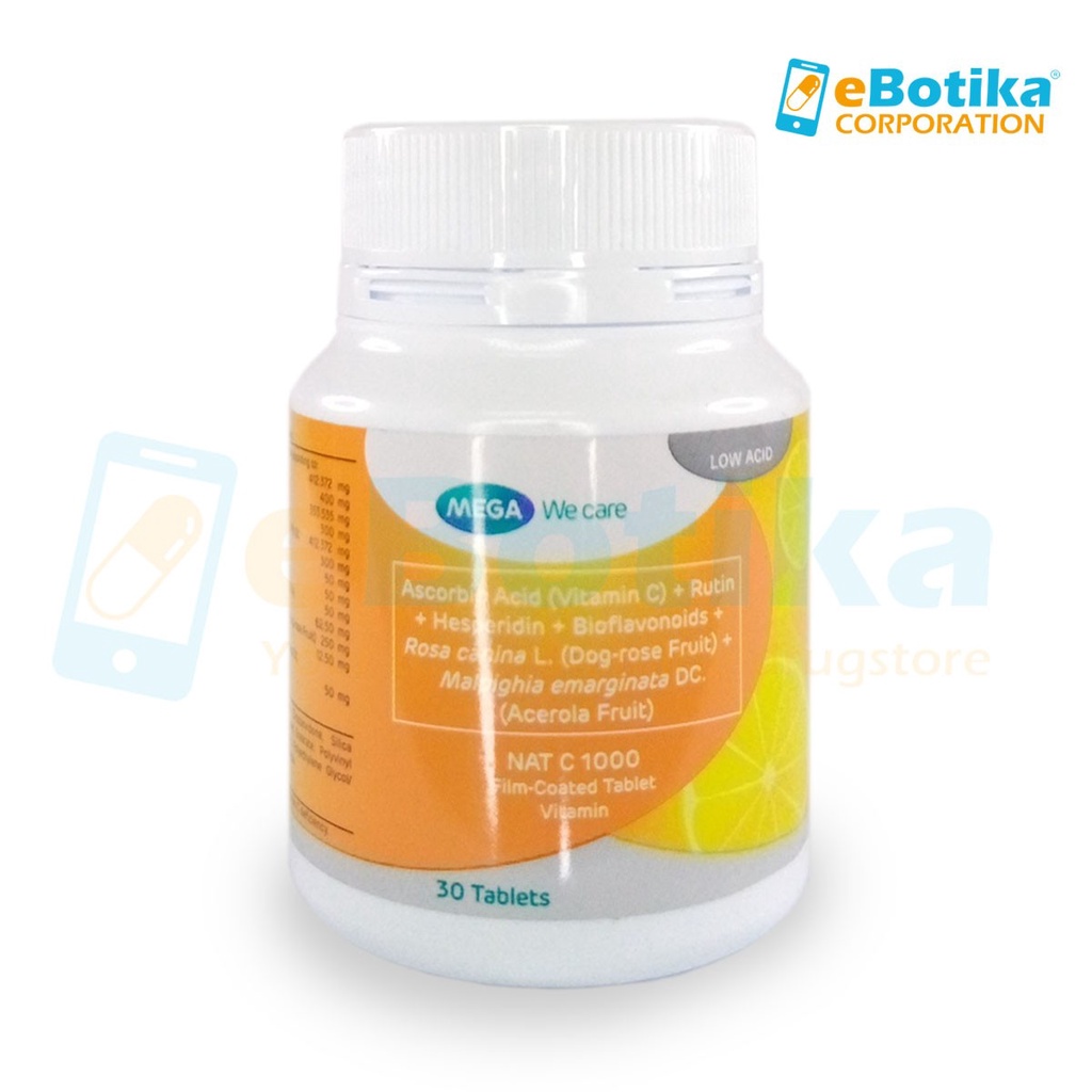 Nat C 1000 Film Coated Tablet Bottle 30's
