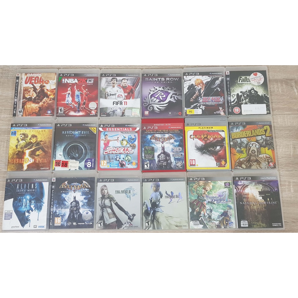 PS3 Games Selection Batch 4B (Playstation 3 Used Games) Shopee Philippines