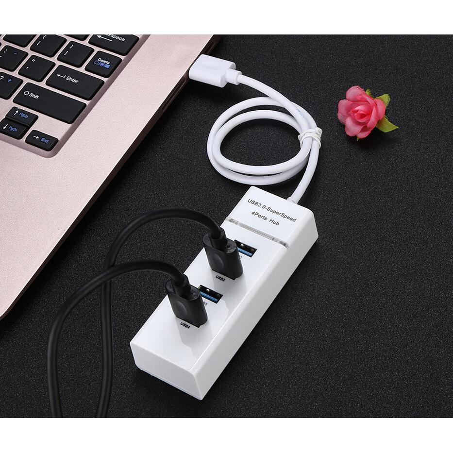 4 Ports High Speed USB 3.0 Hubs Multiport Expansion Splitter Hub for