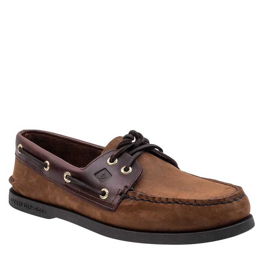 Sperry Men's Authentic Original Boat Shoes (Brown Buc) | Shopee Philippines
