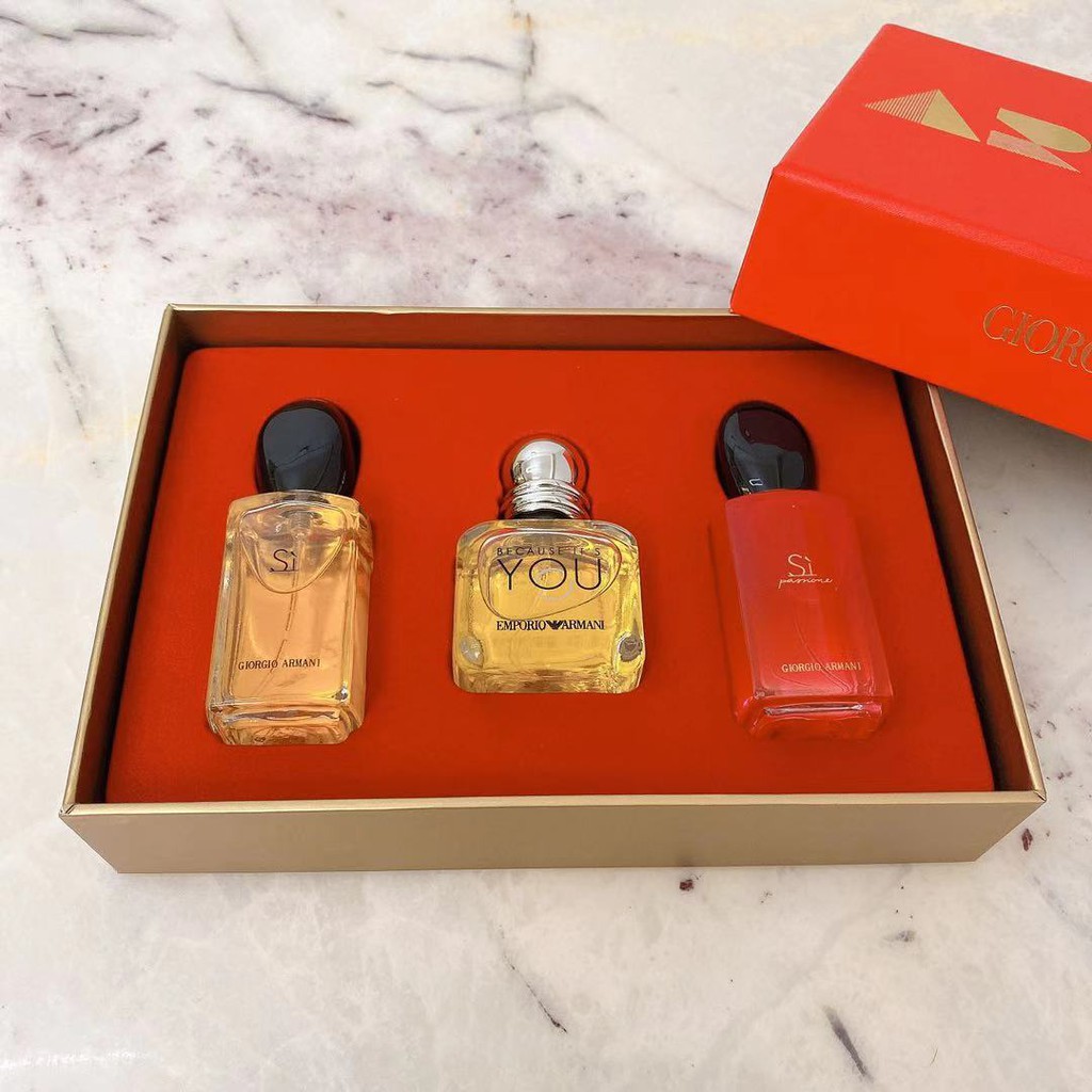 Giorgio Armani 3 in 1 for women perfume gift set 25mlX3 alentine's Day |  Shopee Philippines