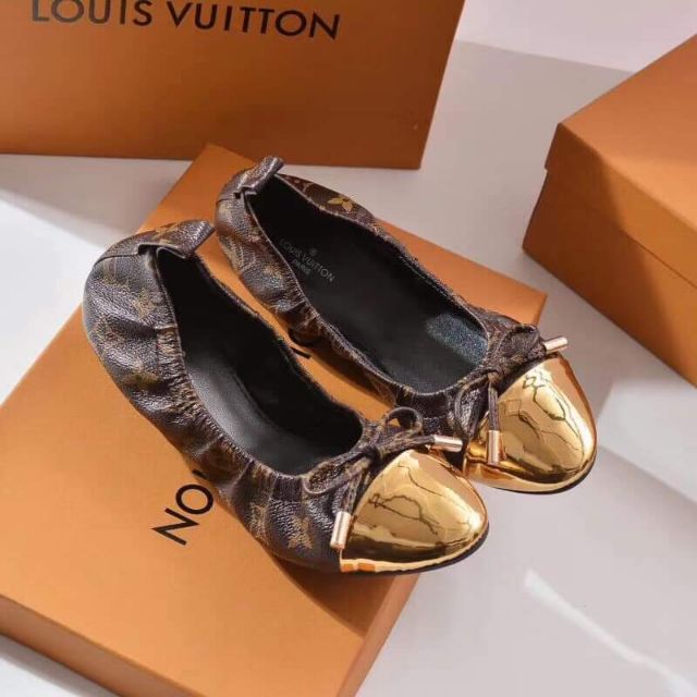 Louis Vuitton Flirty Ballerina Foldable Flat Shoes | Shopee Philippines