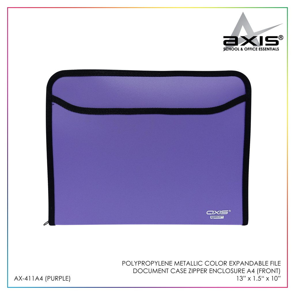 Expandable Document Metallic Color A4 Short File Folder Case With ...