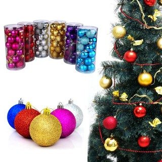 【20PCS/4CM】FAST DELIVERY Glitter Christmas Balls Baubles Xmas Tree Hanging #2