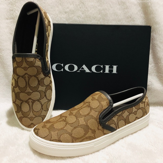 coach signature slip on sneakers