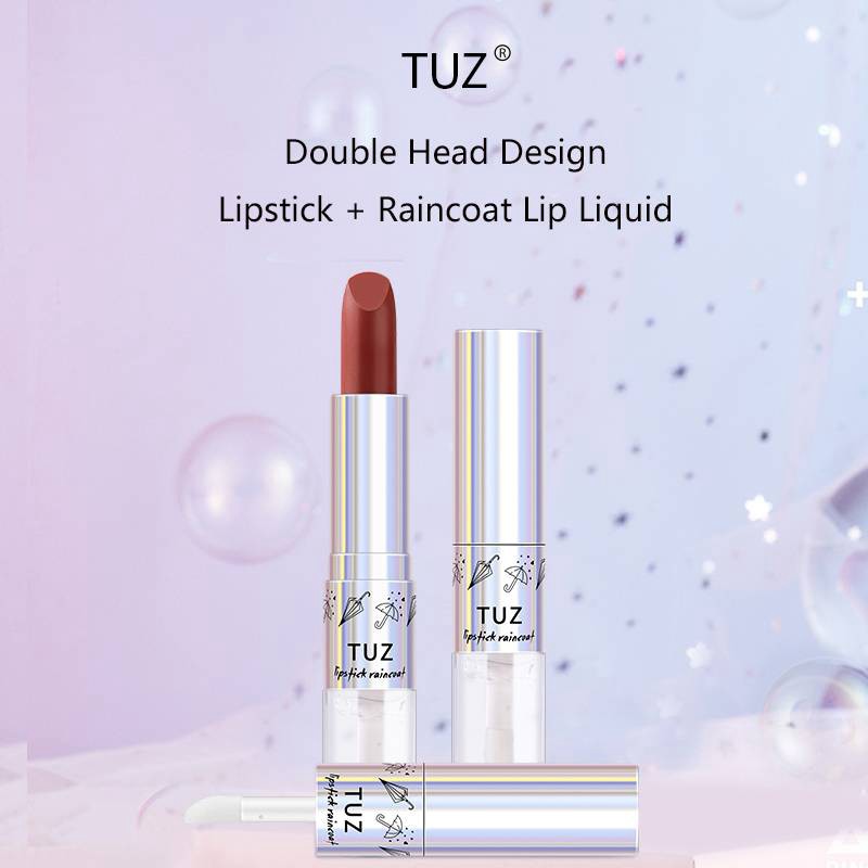 TUZ 2 IN 1 Liquid matte Lasting Lipstick waterproof Beauty Lips make up