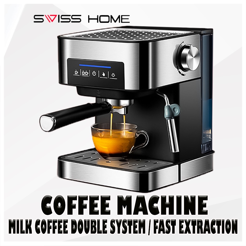 20 Bar Italian Type Espresso Coffee Maker Machine with Milk Frother