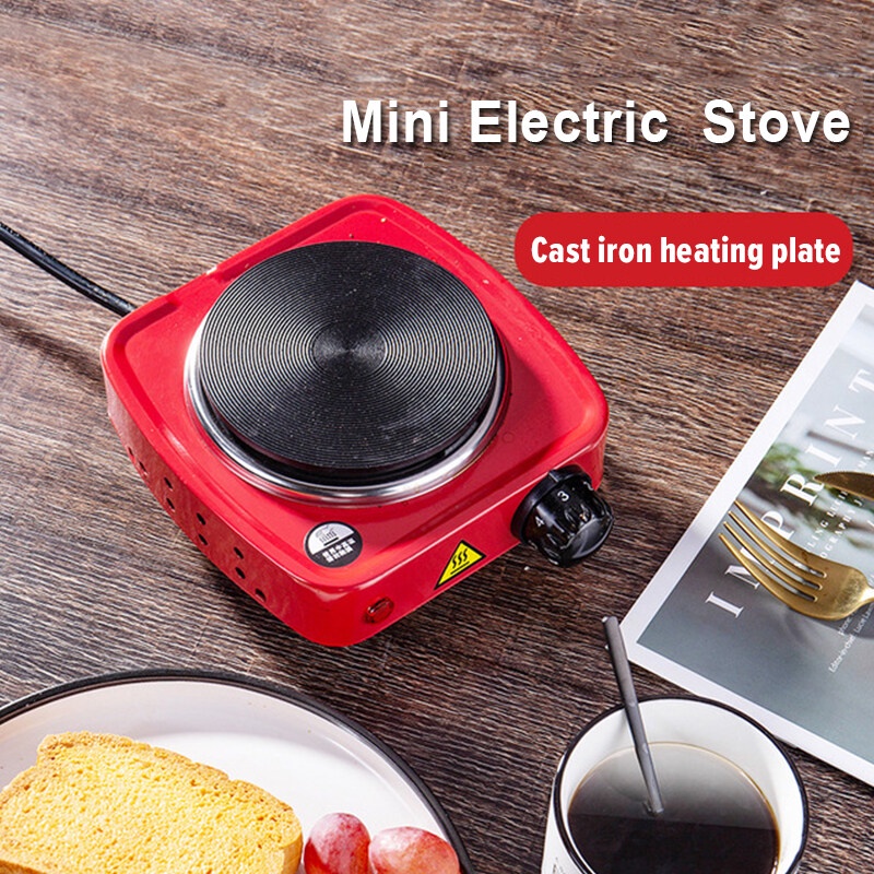 Electric Furnace Hot Plate 500W Cooktop Single Electric Burner Portable Hot Plate Travel Cook