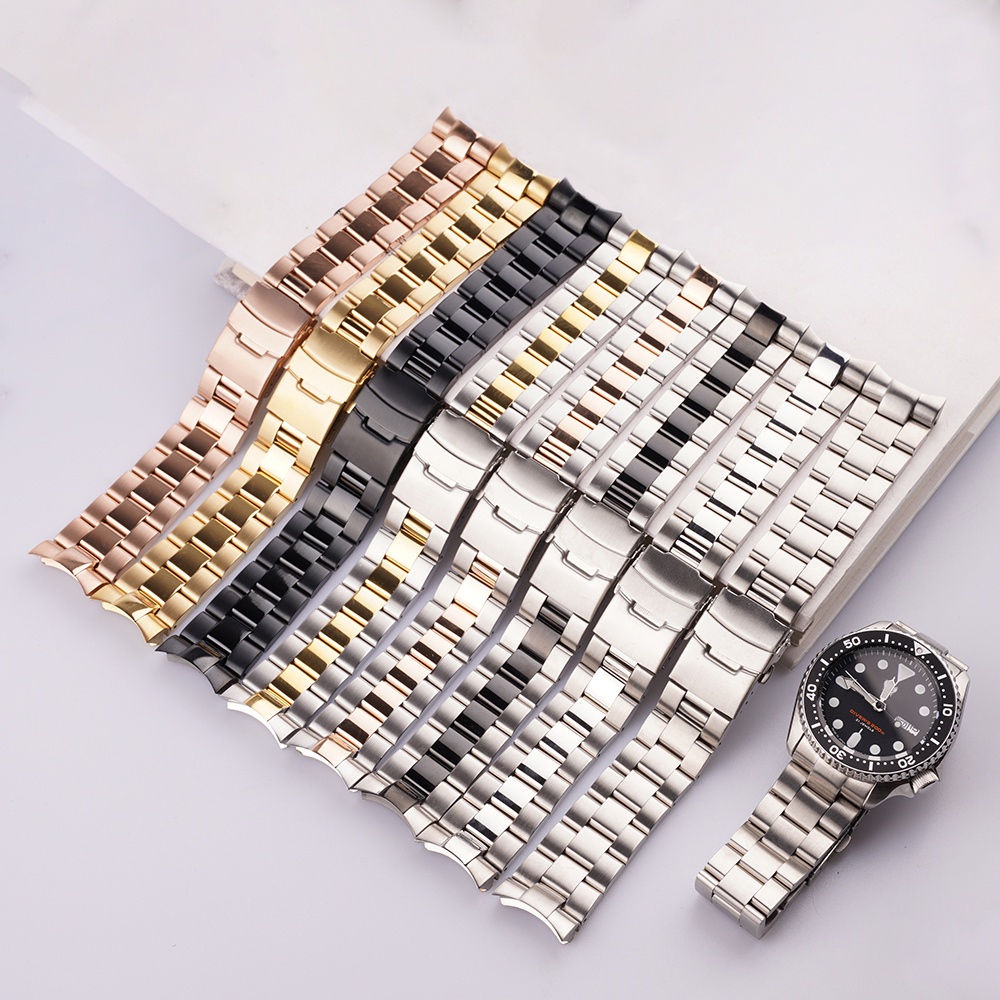 22mm SKX007/009 SEIKO Watch Band strap 316L Steel Solid Curved End Oyster  and Bracelet For Seiko | Shopee Philippines