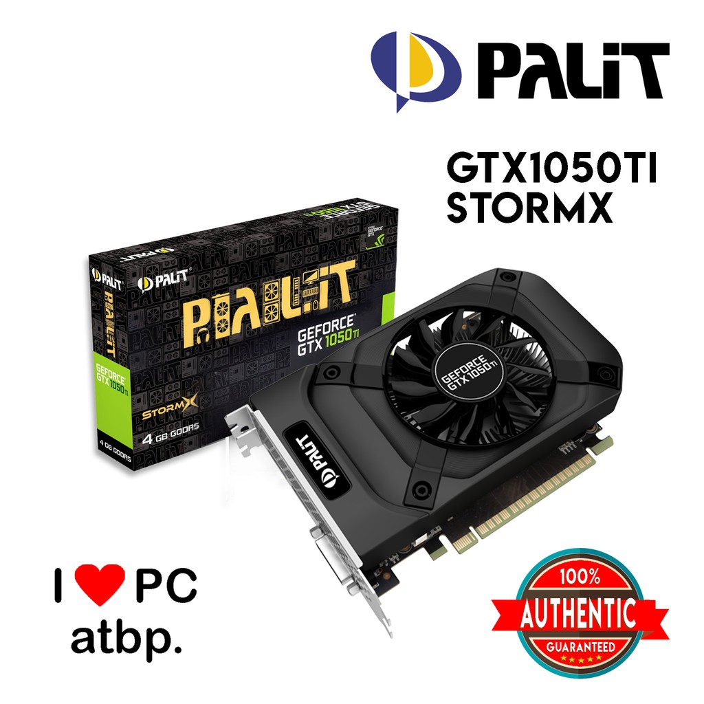 Palit GeForce GTX1050Ti StormX 4GB GDDR5 Single Fan | Shopee Philippines