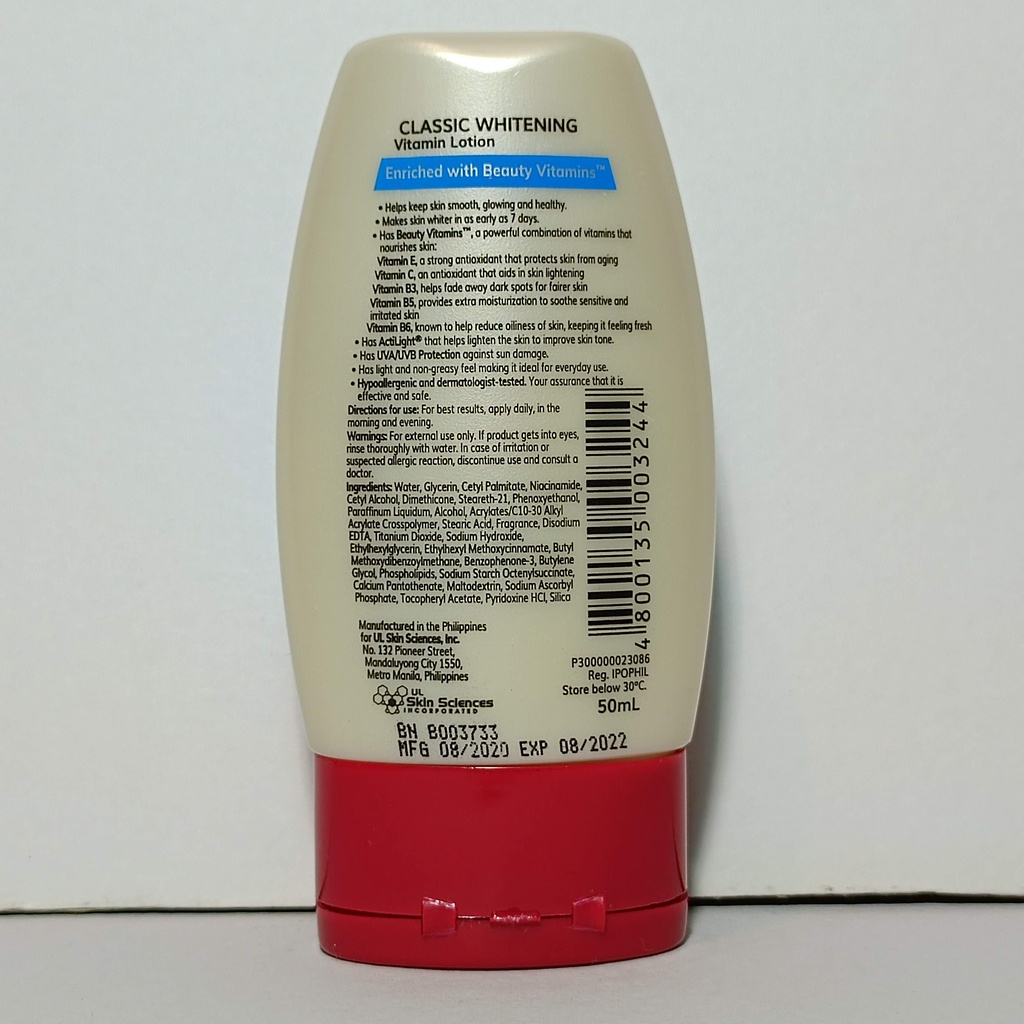 Myra E Classic Whitening Vitamin Lotion 50 mL (with Beauty Vitamins