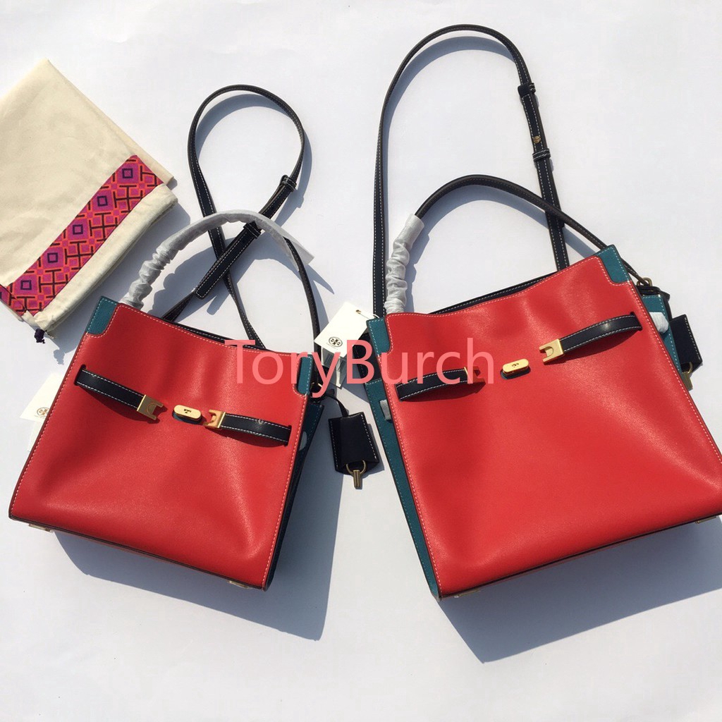 tory burch lee radziwill embossed satchel