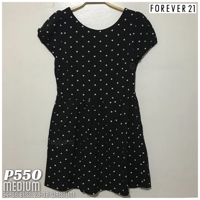 forever 21 black polka dot dress