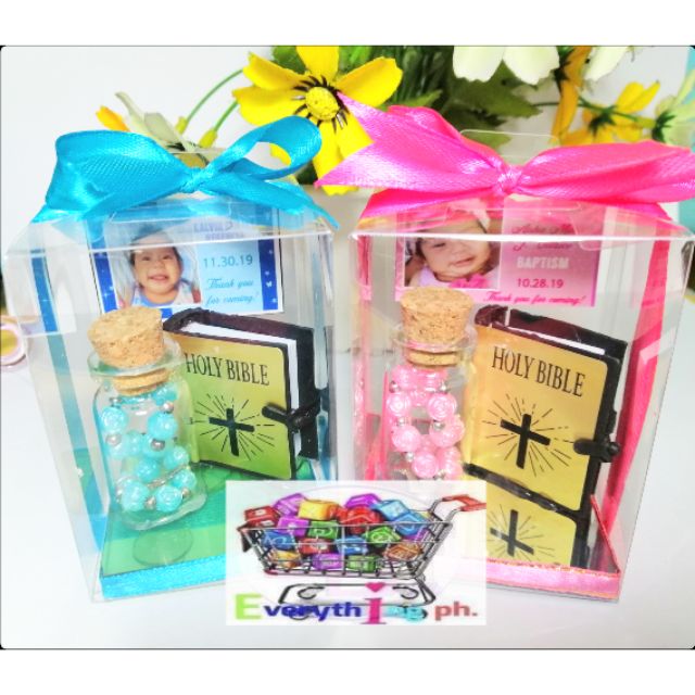 Mini bible and rosary souvenirs baptismal souvenirs christening
