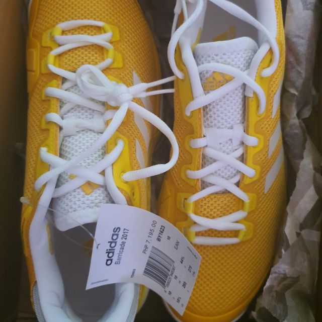Adidas Barricade Yellow Tennis Shoes 10 