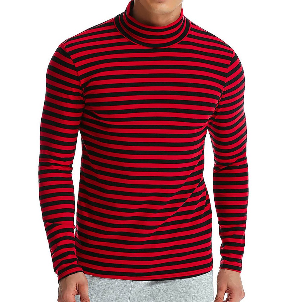 mens striped turtleneck shirt