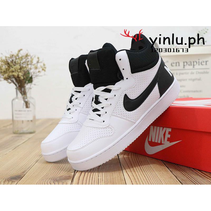 Nike COURT BOROUGH MIG leather high-top casual shoes 36-45 | Shopee  Philippines