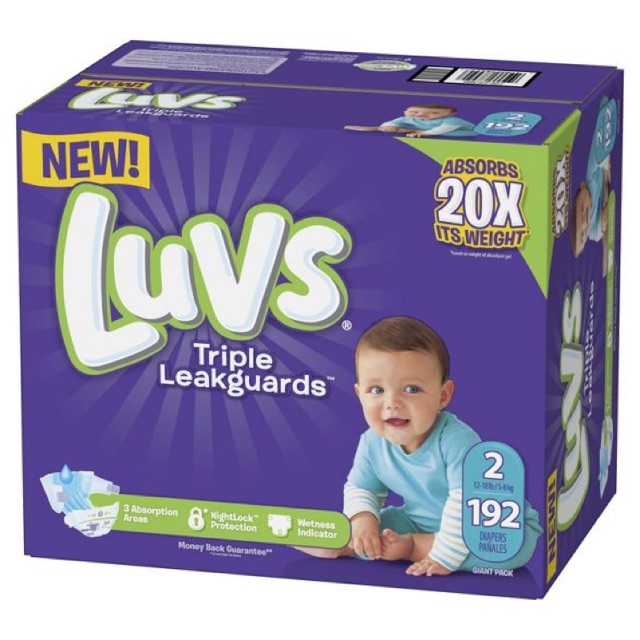 luvs pampers size 1