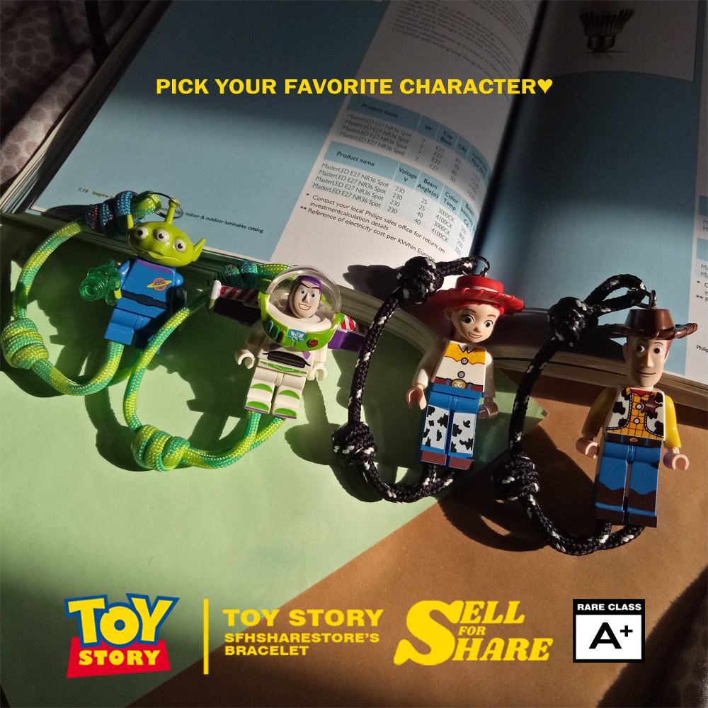 Toy STORY Bracelet / WOODY JESSIE ALIEN BUZZ LIGHTYEAR / AESTHETIC