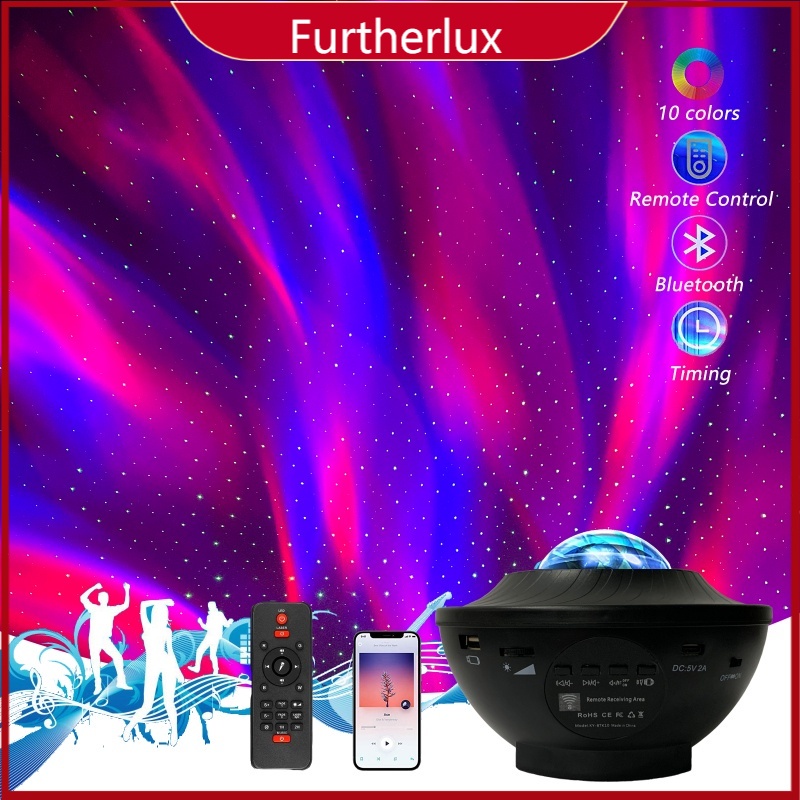 Starry Galaxy Projector Night Light Dream Aurora Star Light with Remote