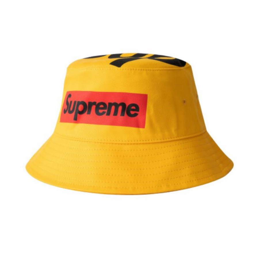 supreme orange bucket hat