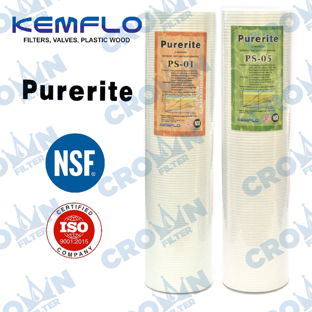 Purerite Kemflo Sediment Filter 10 " Water Filter Refill Shopee