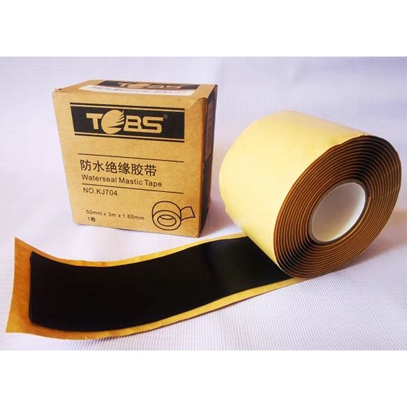 Rubber Waterseal Mastic Tape Tobs KJ704 rubber insulation 50mm x 3m x 1.65mm Shopee Philippines