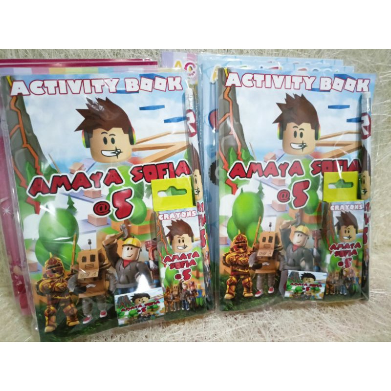 ROBLOX ACTIVITY BOOK PERSONALIZED ITEM IN BUNDLE ORDERS 15 pcs | Shopee