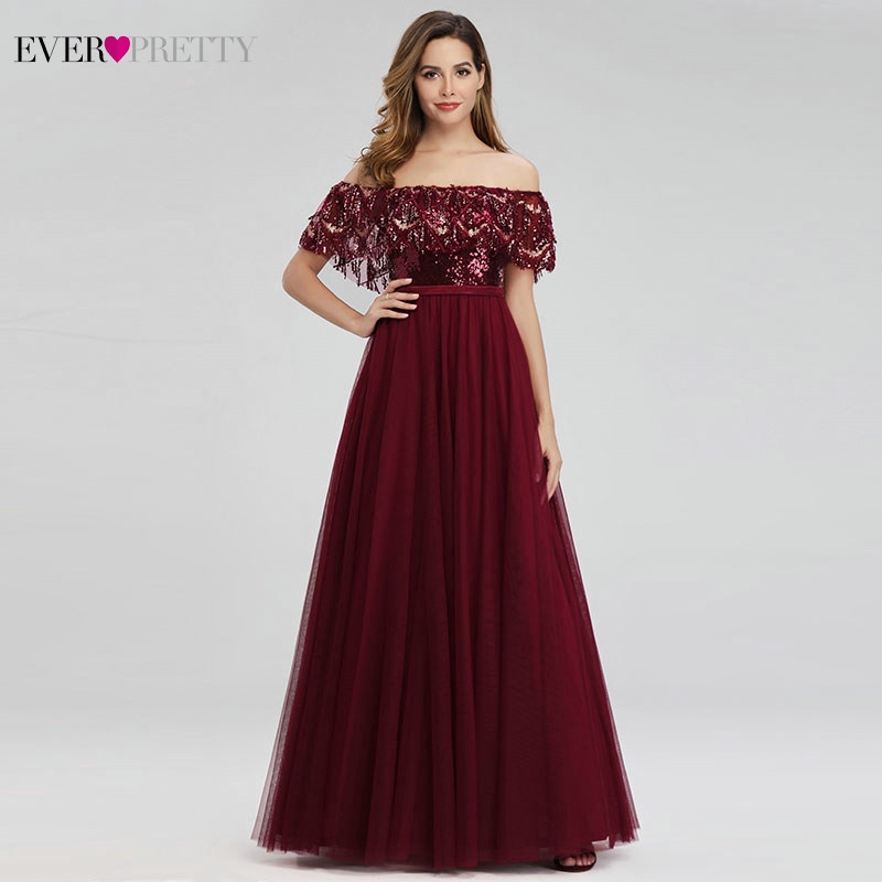 burgundy going out dress