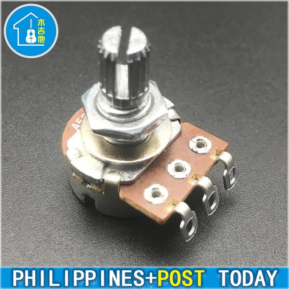 A500K B500K Potentiometer Splined Pot Electric Guitar Bass Effect Amp