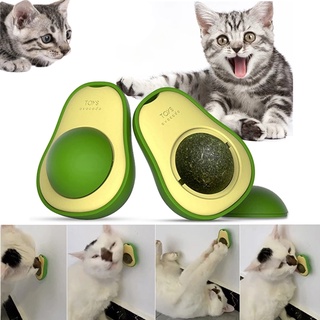 Pet Items Toys for Cats Catnip Wall Ball Cat Games Rotating Pussy Licking Treats Toy Teeth Whitening Avocado Gatera Grass Ball