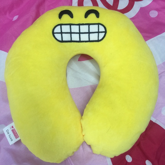 emoji travel pillow