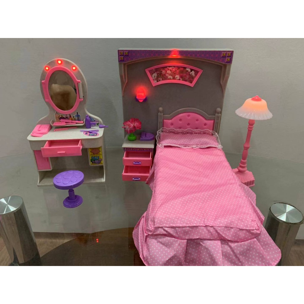 barbie bedroom playset