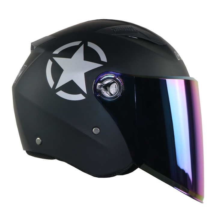 Markeer Ijveraar Ongelofelijk ZEBRA SHOP)HNJ 860 CONVERSE STAR Half Face Motorcycle Helmet | Shopee  Philippines