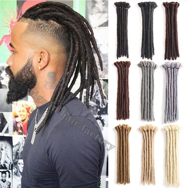 10 Strands Men Handmade Dreadlocks Crochet Braiding Hair Extensions Black  Synthetic Reggae Crochet Hair Wig For Women | Shopee Philippines