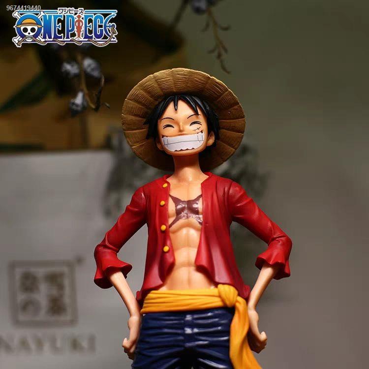 One Piece figure set up self-confidence smiling face Luffy double form ...