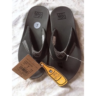 reef gray flip flops