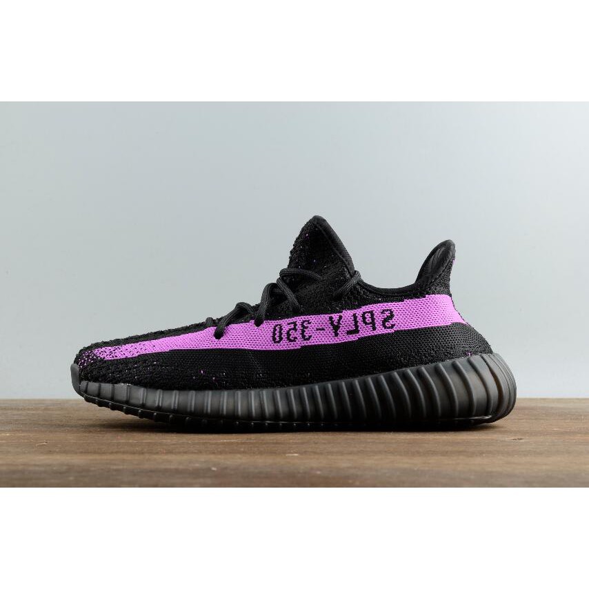 black and purple yeezys 350