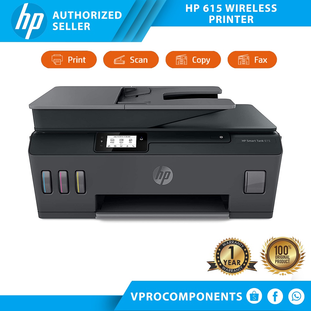 HP Smart Tank 615 Wireless AllinOne Printer (FAX / Scanner / Xerox