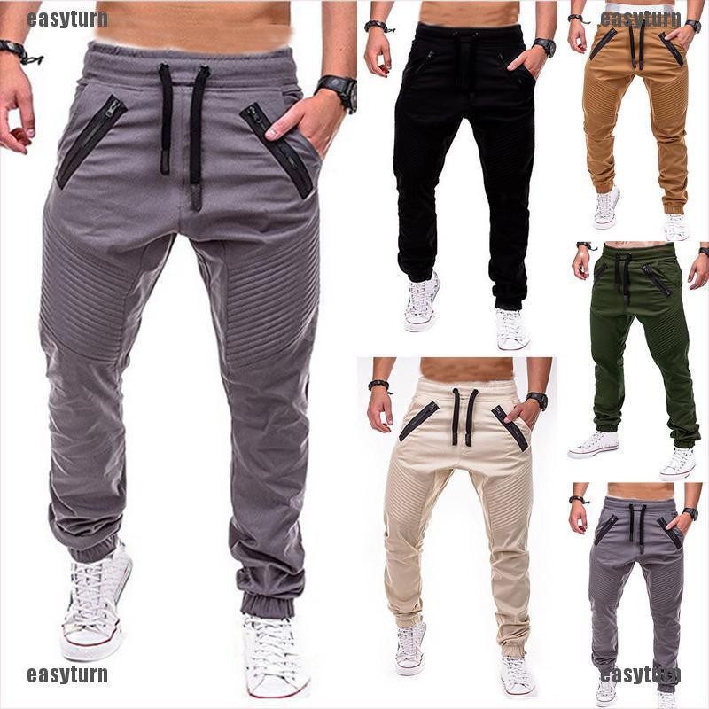 mens slim fit cargo work trousers