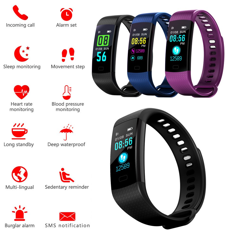 y5 smart watch activity heart rate tracker review