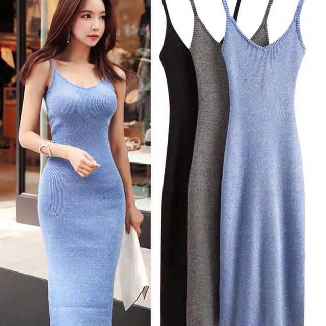 long fitted dress casual