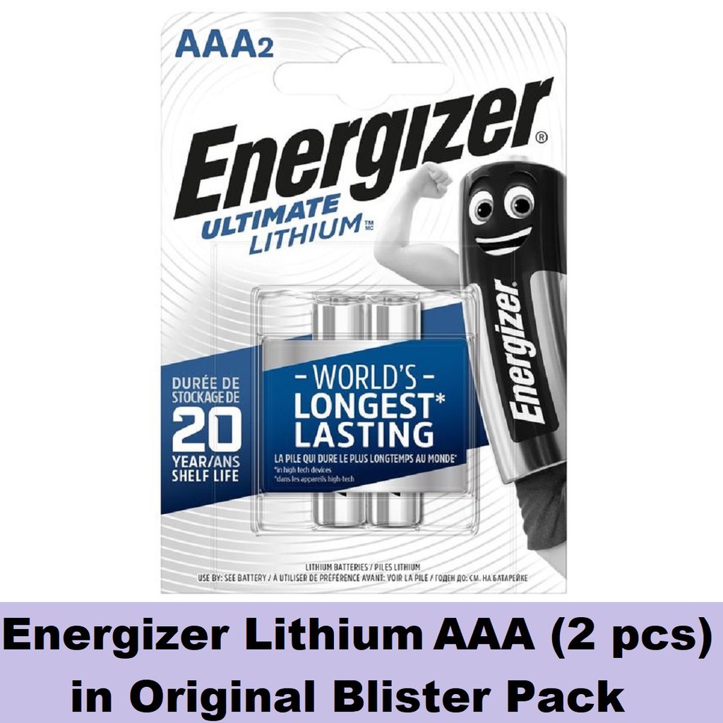 Energizer a Lithium 2 Pcs Battery In Original Blister Pack Ultimate Lithium Batteries a L92 Shopee Philippines