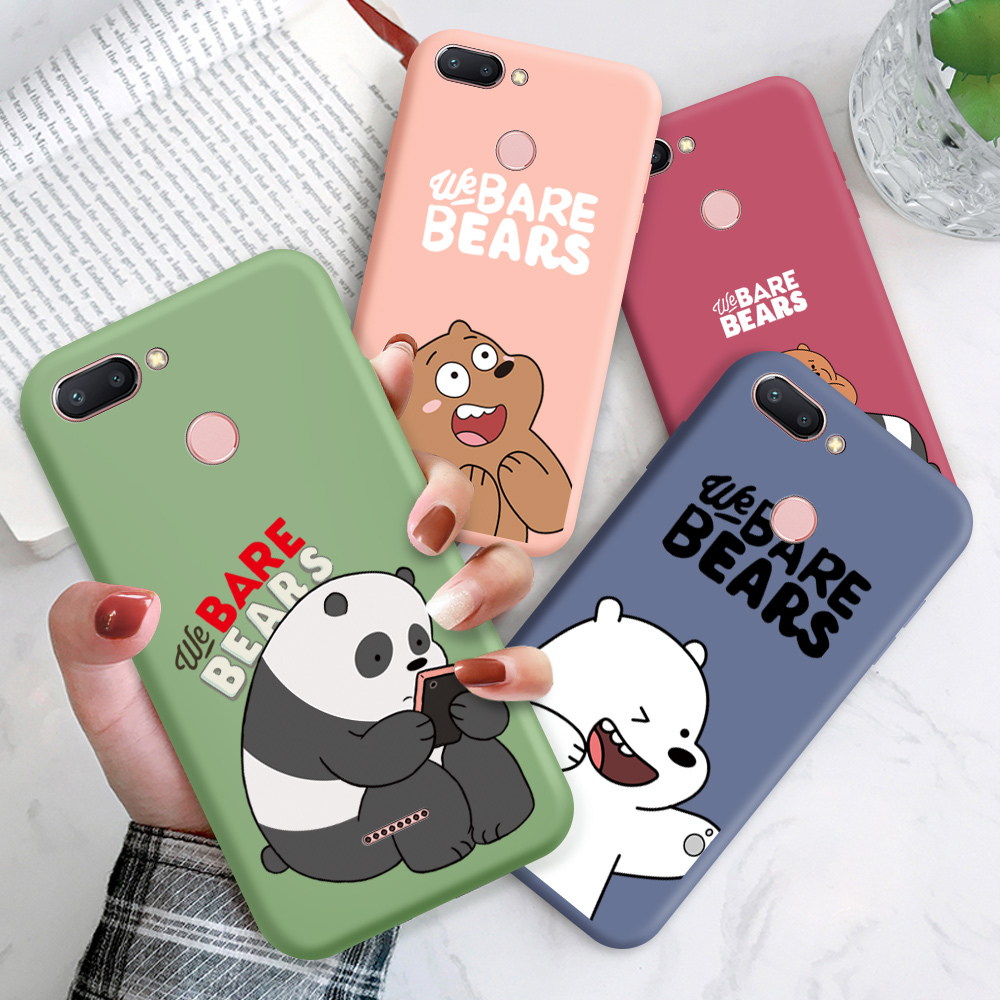 Softcase For Xiaomi Redmi 6 6a 6 Pro Mi Lite Cartoon We Bare Bears Panda Ice Bear Phone Casing For Girls Boys Liquid Silicone Full Cover Case Shopee Philippines